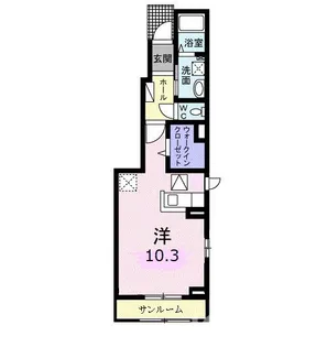 フェリシア・コートⅢ【1階】の間取り