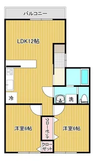 スプリングタウンF【1階】の間取り