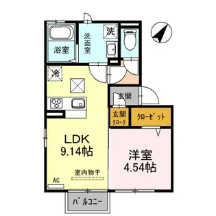 アン・アロール【1階】の間取り