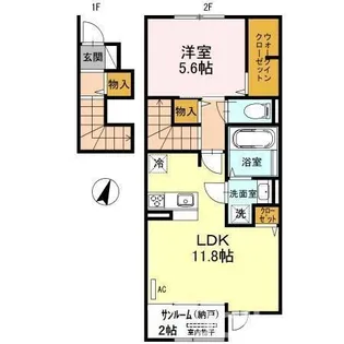 エスポワール【2階】の間取り