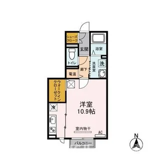 アネシスエコ常盤台【1階】の間取り
