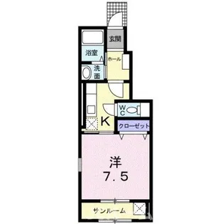 ブローテABE【1階】の間取り