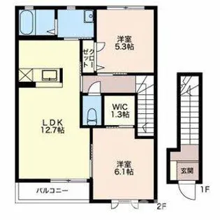 アーバンスクエアC【2階】の間取り