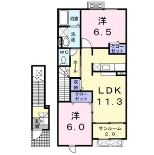 ブランシェス【2階】の間取り