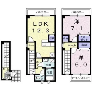 EDI M−1【201号室】の間取り