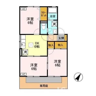 フォーシーズン A【102号室】の間取り