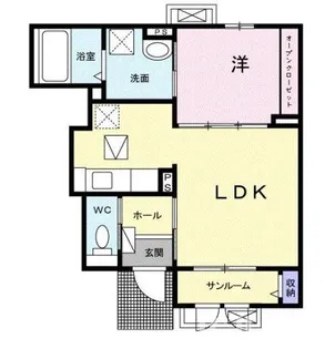 フェリシア・コート Ⅱ【1階】の間取り