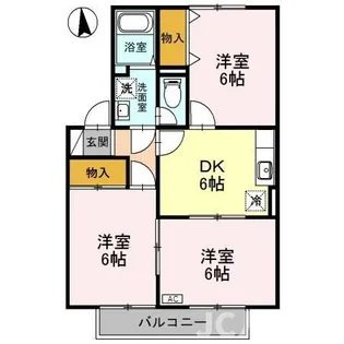 シャンド・フルール A【202号室】の間取り