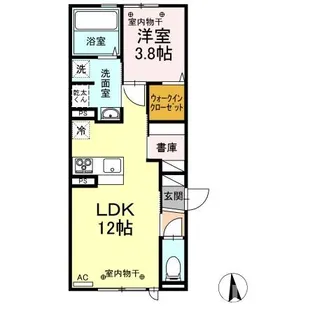 ノーブル スクエアC【203号室】の間取り