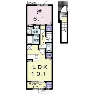 マニフィック北半田 Ⅱ【2階】の間取り