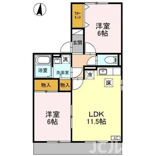 パークハウスU【103号室】の間取り