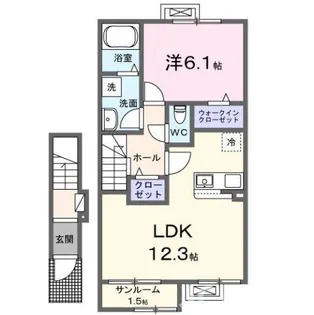 ネオ シャングリラ【2階】の間取り