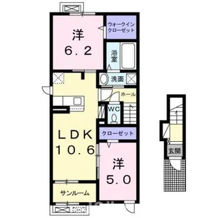 セレーノ Ⅱ【2階】の間取り