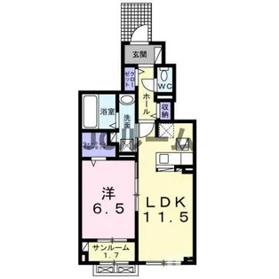シティタウン木田【1階】の間取り