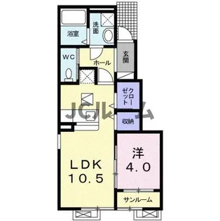 ロザリオ D【1階】の間取り