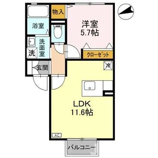 メゾン・ド・ジュネス B【2階】の間取り