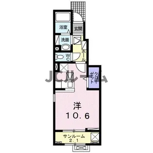 カレントレジデンス東本町Ⅰ【1階】の間取り