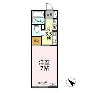 フォーシーズンC203【2階】の間取り