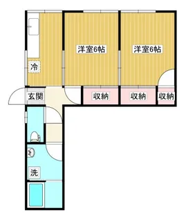 コーポ岡本【1号室】の間取り