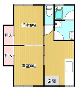穂波荘【2階】の間取り