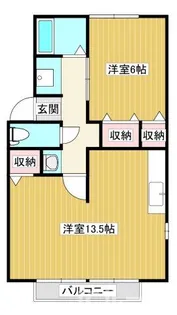 リバティ21 B【2階】の間取り