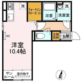ヴィラ ラピスラズリ【1階】の間取り