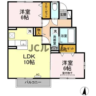 グランシャトーB【1階】の間取り