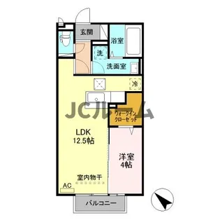 ラグナガーデン上刈【1階】の間取り