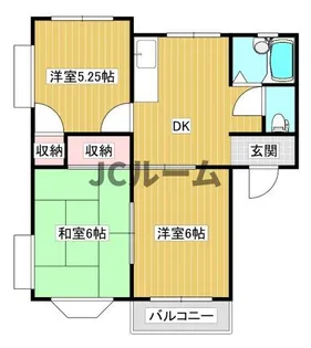 ハイツヴィレッジ【2階】の間取り