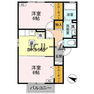 シャルムA【101号室】の間取り