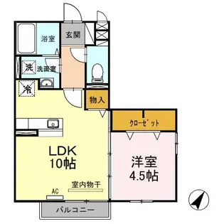 ロイヤルガーデン絆 C【2階】の間取り