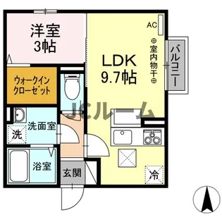 セレーノリリー【105号室】の間取り