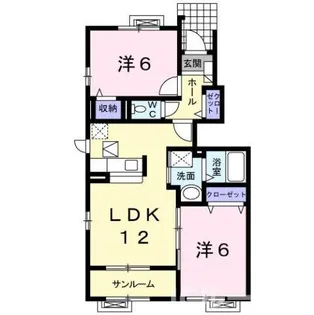 ブランシェスⅡ【1階】の間取り