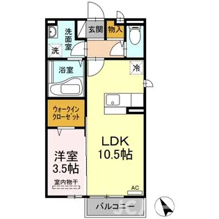 エストゥディオ栄【2階】の間取り