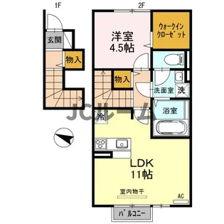 コントレイル【2階】の間取り