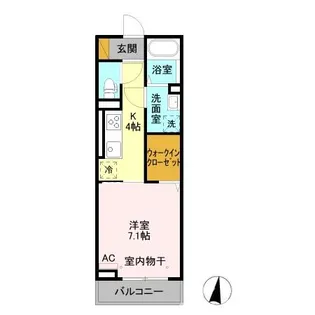 レフィナードC【302号室】の間取り