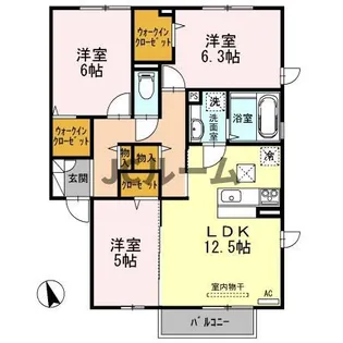 インサイドモート【1階】の間取り