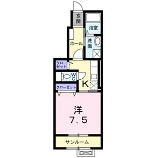 ルミナス T&S【1階】の間取り