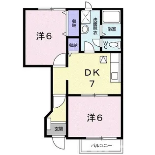 サンライズ上越【102号室】の間取り