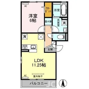 アネシス駅南【1階】の間取り