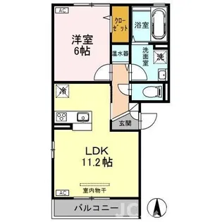 アネシス駅南【2階】の間取り