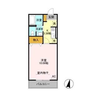 ロイヤルパレス春日山【2階】の間取り