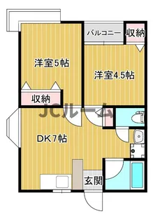 ステージア【2A号室】の間取り