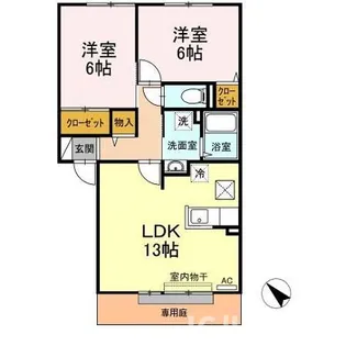 グランシャリオ B【1階】の間取り