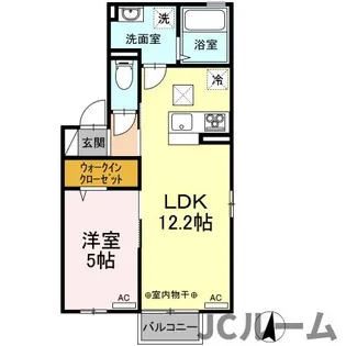 サンリジェール春日新田【1階】の間取り