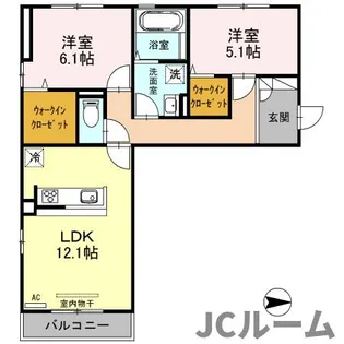 セレーノクローバー【2階】の間取り