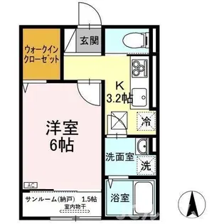 アクシス寺町【1階】の間取り