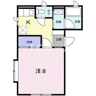 ハイツひばり【1階】の間取り