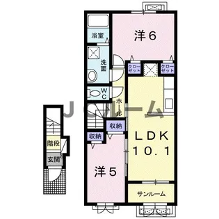 ピュアパレス【2階】の間取り
