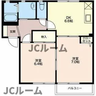サンハイムヤマトⅢ【102号室】の間取り
